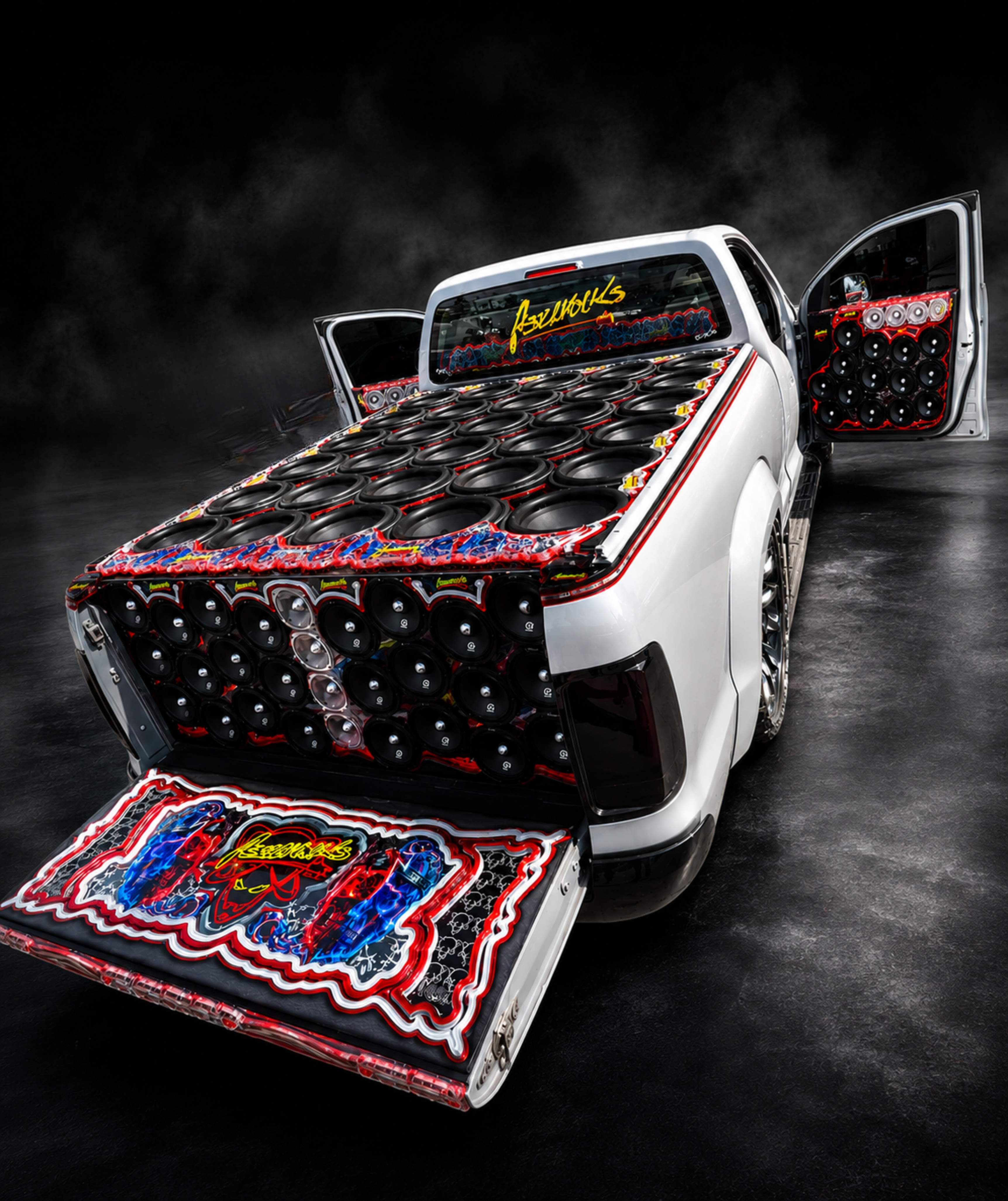 Carro de som full montado pela Abelvolks com produtos Evok Audio